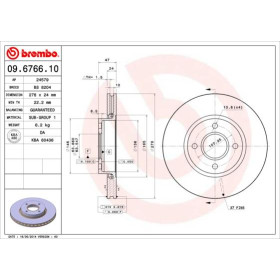 BREMBO Brzdový kotouč větraný Ø278mm 09.6766.10_thumb2