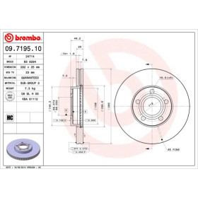 BREMBO Brzdový kotouč větraný Ø282mm 09.7195.10_thumb2