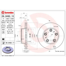 BREMBO Brzdový kotouč větraný Ø298mm 09.9482.11_thumb2