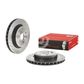 BREMBO Brzdový kotouč děrované/vnitřně chladené Ø345mm 09.A301.11_thumb2