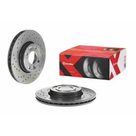 BREMBO Brzdový kotouč děrované/vnitřně chladené Ø260mm 09.9078.1X_thumb2