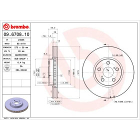 BREMBO Brzdový kotouč větraný Ø275mm 09.6708.10_thumb2