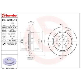 BREMBO Brzdový kotouč plný Ø265mm 08.5288.10_thumb2