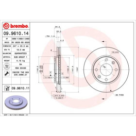 BREMBO Brzdový kotouč větraný Ø247mm 09.9610.11_thumb2