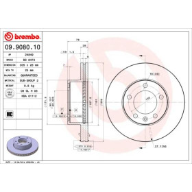 BREMBO Brzdový kotouč větraný Ø305mm 09.9080.10_thumb2