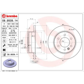 BREMBO Brzdový kotouč plný Ø298mm 08.9509.11_thumb2