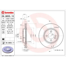 BREMBO Brzdový kotouč větraný Ø276mm 09.8655.11_thumb2