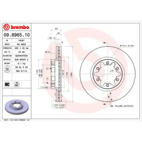 BREMBO Brzdový kotouč větraný Ø290mm 09.8965.10_thumb2