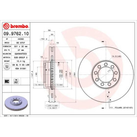 BREMBO Brzdový kotouč větraný Ø301mm 09.9762.10_thumb2