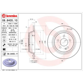 BREMBO Brzdový kotouč plný Ø296mm 08.8405.11_thumb2