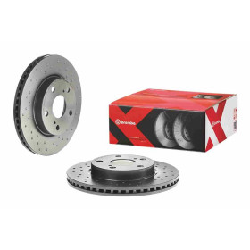 BREMBO Brzdový kotouč děrované/vnitřně chladené Ø275mm 09.A864.1X_thumb2