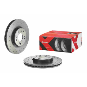 BREMBO Brzdový kotouč děrované/vnitřně chladené Ø296mm 09.B270.1X_thumb2