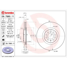 BREMBO Brzdový kotouč větraný Ø312mm 09.7880.11_thumb2