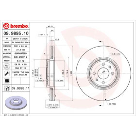 BREMBO Brzdový kotouč větraný Ø300mm 09.9895.11_thumb2