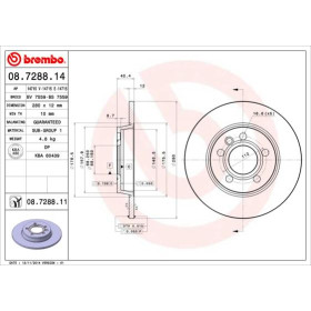 BREMBO Brzdový kotouč plný Ø280mm 08.7288.11_thumb3