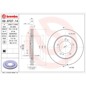 BREMBO Brzdový kotouč větraný Ø310mm 09.9727.14_thumb2