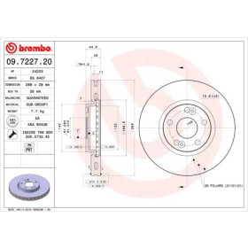 BREMBO Brzdový kotouč větraný Ø288mm 09.7227.20_thumb2