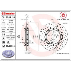 BREMBO Brzdový kotouč Brzdový kotouč dvoudílný Ø340mm 09.9254.33_thumb2