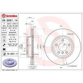 BREMBO Brzdový kotouč větraný Ø325mm 09.9581.11_thumb2