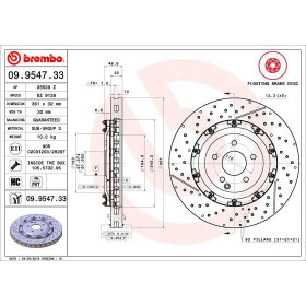 BREMBO Brzdový kotouč Brzdový kotouč dvoudílný Ø360mm 09.9547.33_thumb2