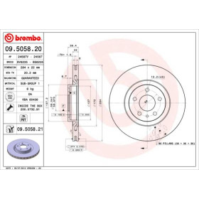 BREMBO Brzdový kotouč větraný Ø284mm 09.5058.21_thumb2