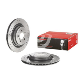 BREMBO Brzdový kotouč děrované/vnitřně chladené Ø345mm 09.A961.21_thumb2