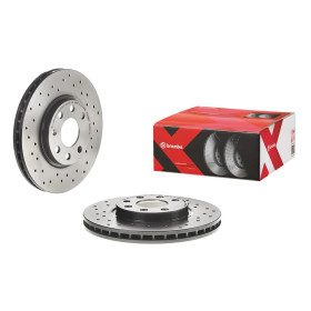 BREMBO Brzdový kotouč děrované/vnitřně chladené Ø260mm 09.8601.1X_thumb2