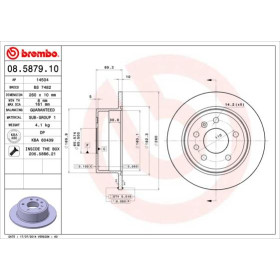 BREMBO Brzdový kotouč plný Ø260mm 08.5879.10_thumb2