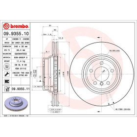 BREMBO Brzdový kotouč větraný Ø348mm 09.9355.11_thumb2