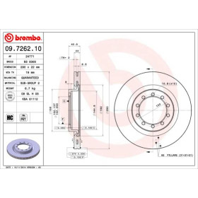 BREMBO Brzdový kotouč větraný Ø290mm 09.7262.10_thumb2