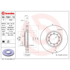 BREMBO Brzdový kotouč větraný Ø290mm 09.7261.10_thumb2