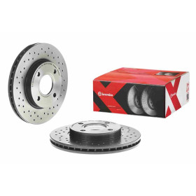 BREMBO Brzdový kotouč děrované/vnitřně chladené Ø258mm 09.7806.1X_thumb2