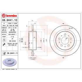 BREMBO Brzdový kotouč plný Ø277mm 08.9441.11_thumb2