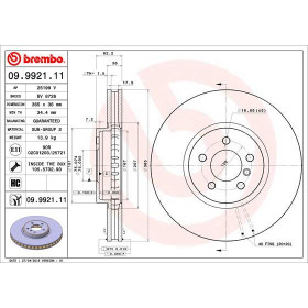 BREMBO Brzdový kotouč větraný Ø365mm 09.9921.11_thumb2