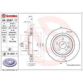 BREMBO Brzdový kotouč větraný Ø302mm 09.9587.11_thumb2