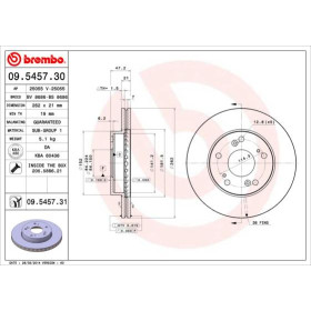 BREMBO Brzdový kotouč větraný Ø262mm 09.5457.31_thumb3