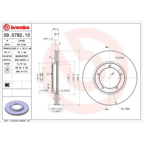 BREMBO Brzdový kotouč větraný Ø282mm 09.5782.10_thumb2