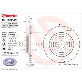 BREMBO Brzdový kotouč větraný Ø330mm 09.8842.21_thumb2