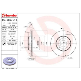 BREMBO Brzdový kotouč větraný Ø236mm 09.9607.14_thumb2