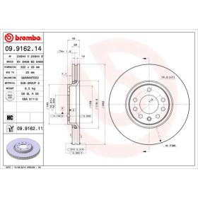 BREMBO Brzdový kotouč drazkovany Ø302mm 09.9162.75_thumb3