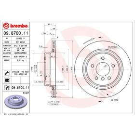 BREMBO Brzdový kotouč větraný Ø312mm 09.8700.11_thumb2