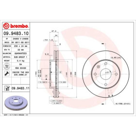 BREMBO Brzdový kotouč větraný Ø256mm 09.9483.11_thumb3