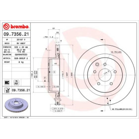 BREMBO Brzdový kotouč větraný Ø322mm 09.7356.21_thumb2