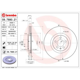 BREMBO Brzdový kotouč větraný Ø310mm 09.7880.21_thumb2