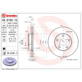 BREMBO Brzdový kotouč větraný Ø275mm 09.9185.11_thumb2