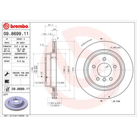 BREMBO Brzdový kotouč větraný Ø312mm 09.8699.11_thumb2