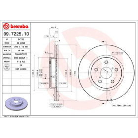 BREMBO Brzdový kotouč větraný Ø302mm 09.7225.10_thumb2