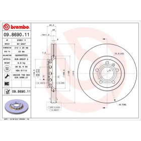 BREMBO Brzdový kotouč větraný Ø312mm 09.8690.11_thumb2