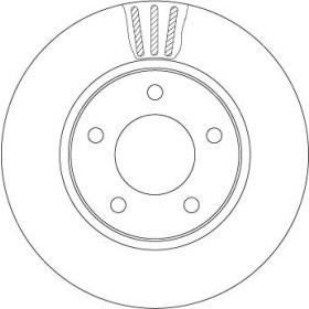 TRW Brzdový kotouč větraný Ø281mm DF4550_thumb2