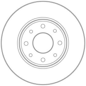 TRW Brzdový kotouč plný Ø258mm DF4379_thumb2